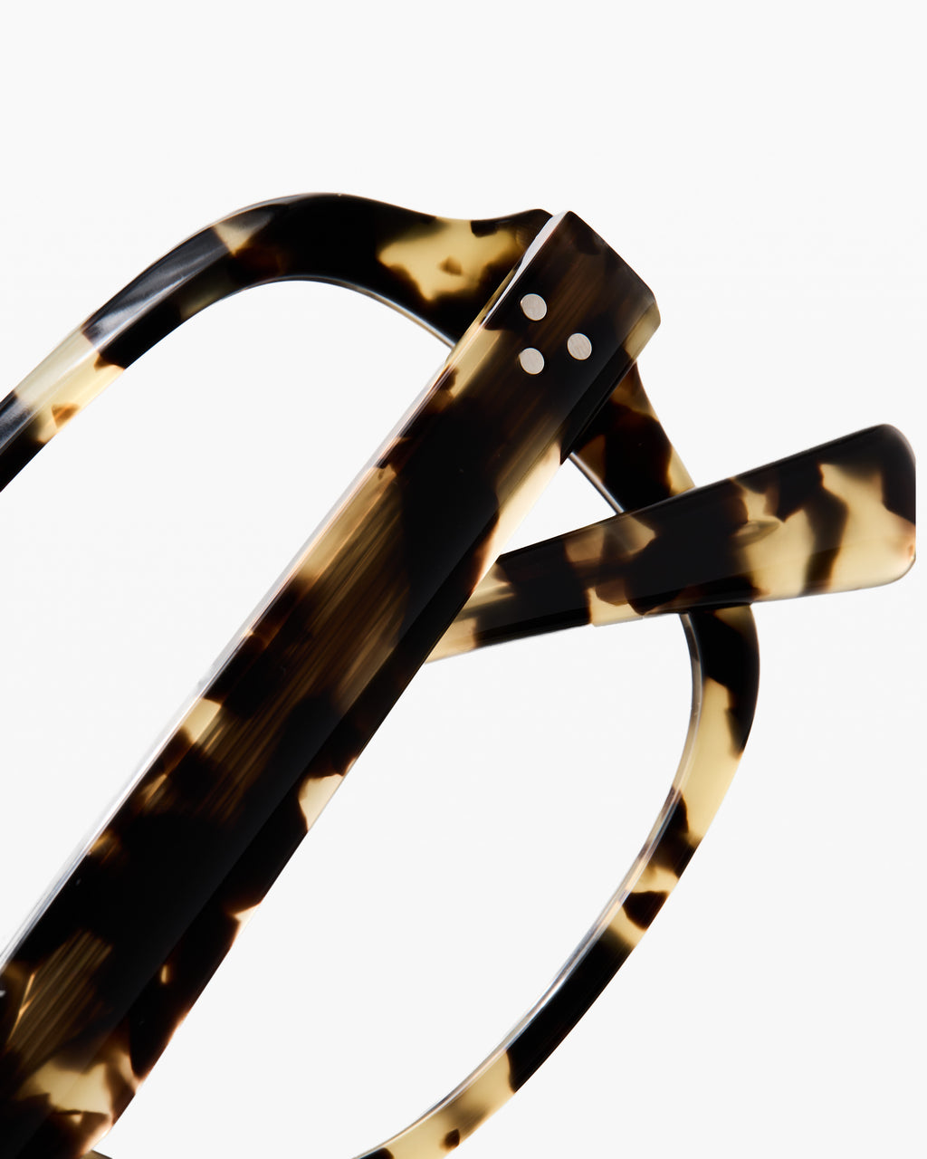 The Elba Rechteckig Damenbrillen in Yellow Tortoise