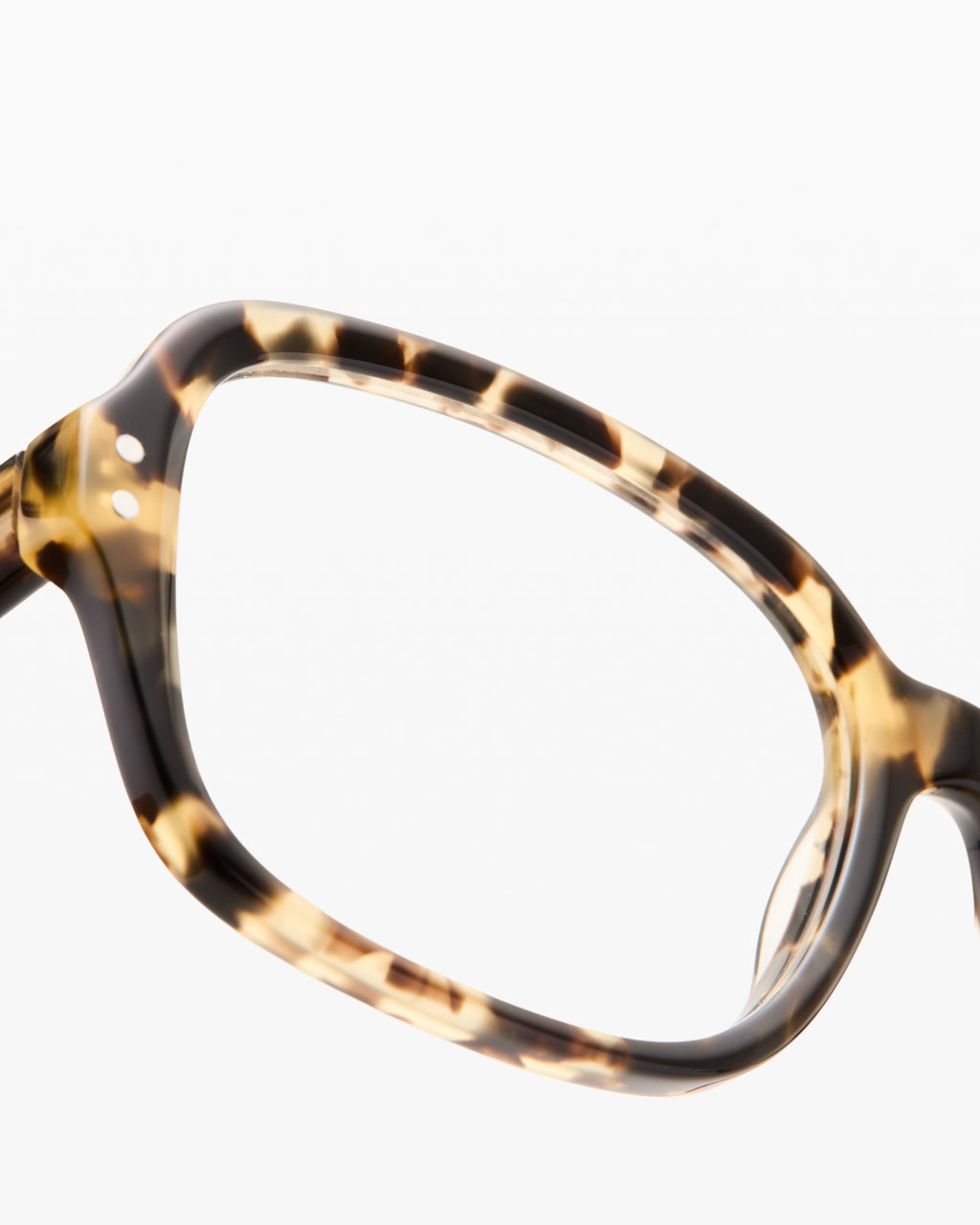 The Elba Rechteckig Damenbrillen in Yellow Tortoise