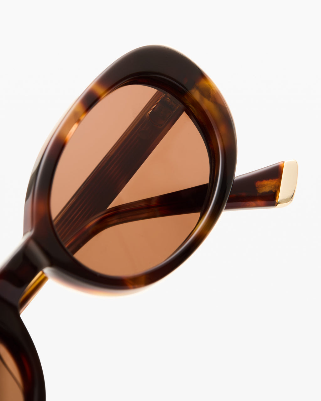 The Janna Oval Damen-Sonnenbrillen in Dark Tortoise