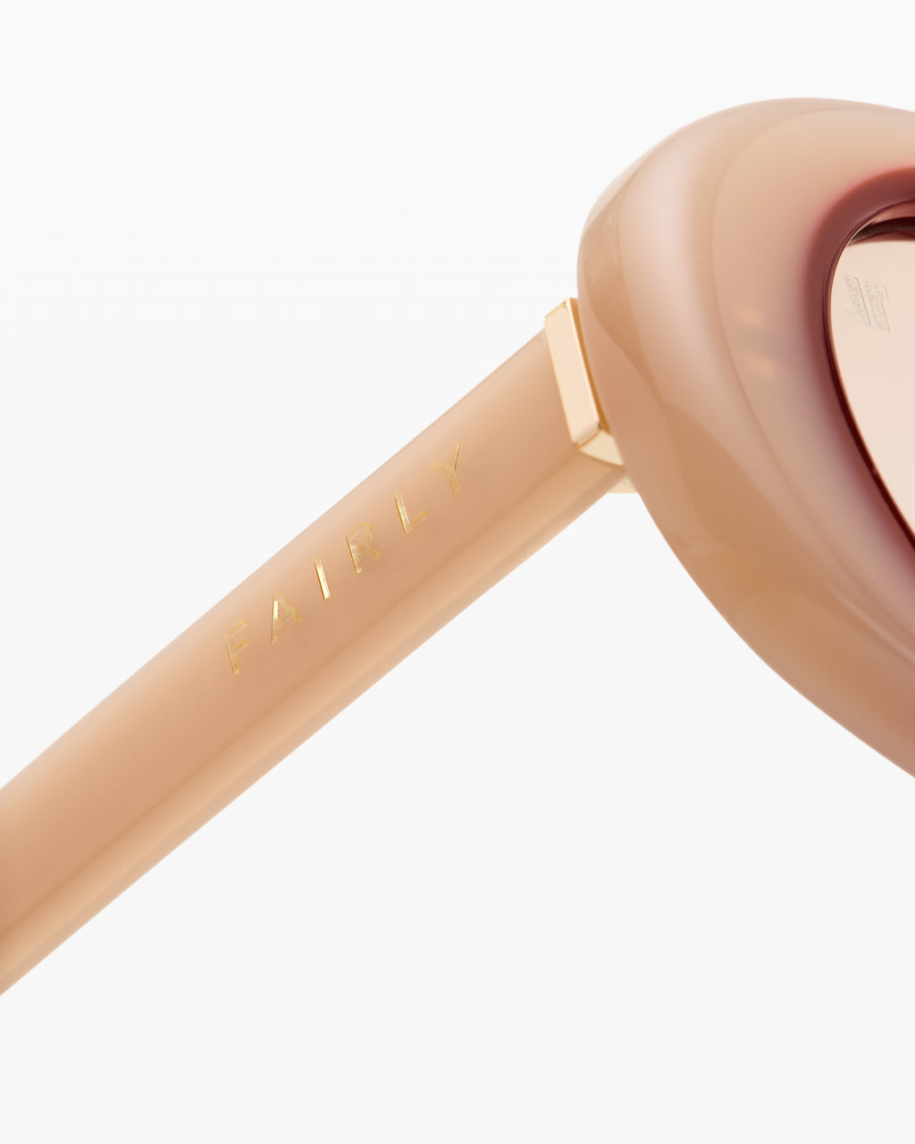 The Janna Oval Damen-Sonnenbrillen in Creme