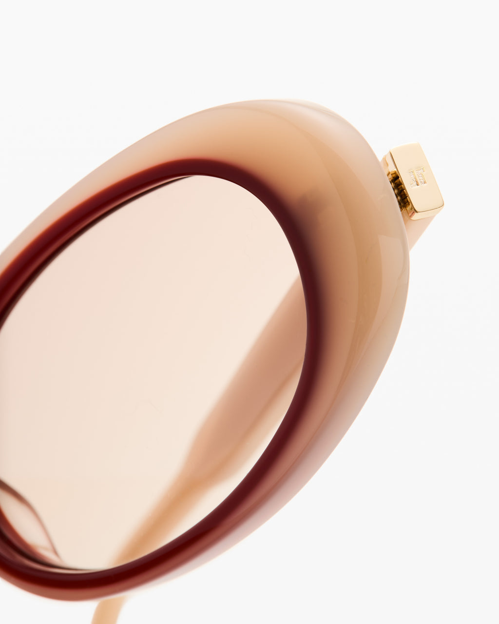 The Janna Oval Damen-Sonnenbrillen in Creme