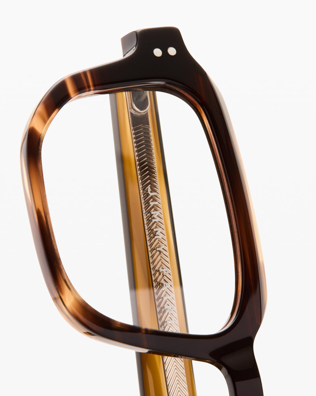 The Eren Rechteckig Herrenbrillen in Braun