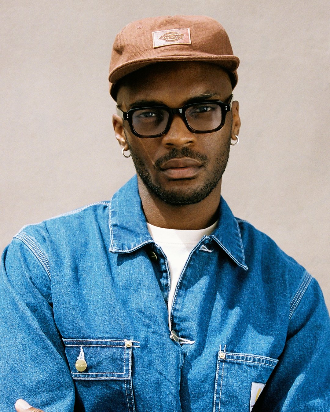 The Eren Rectangular Men's Eyeglasses in Brown