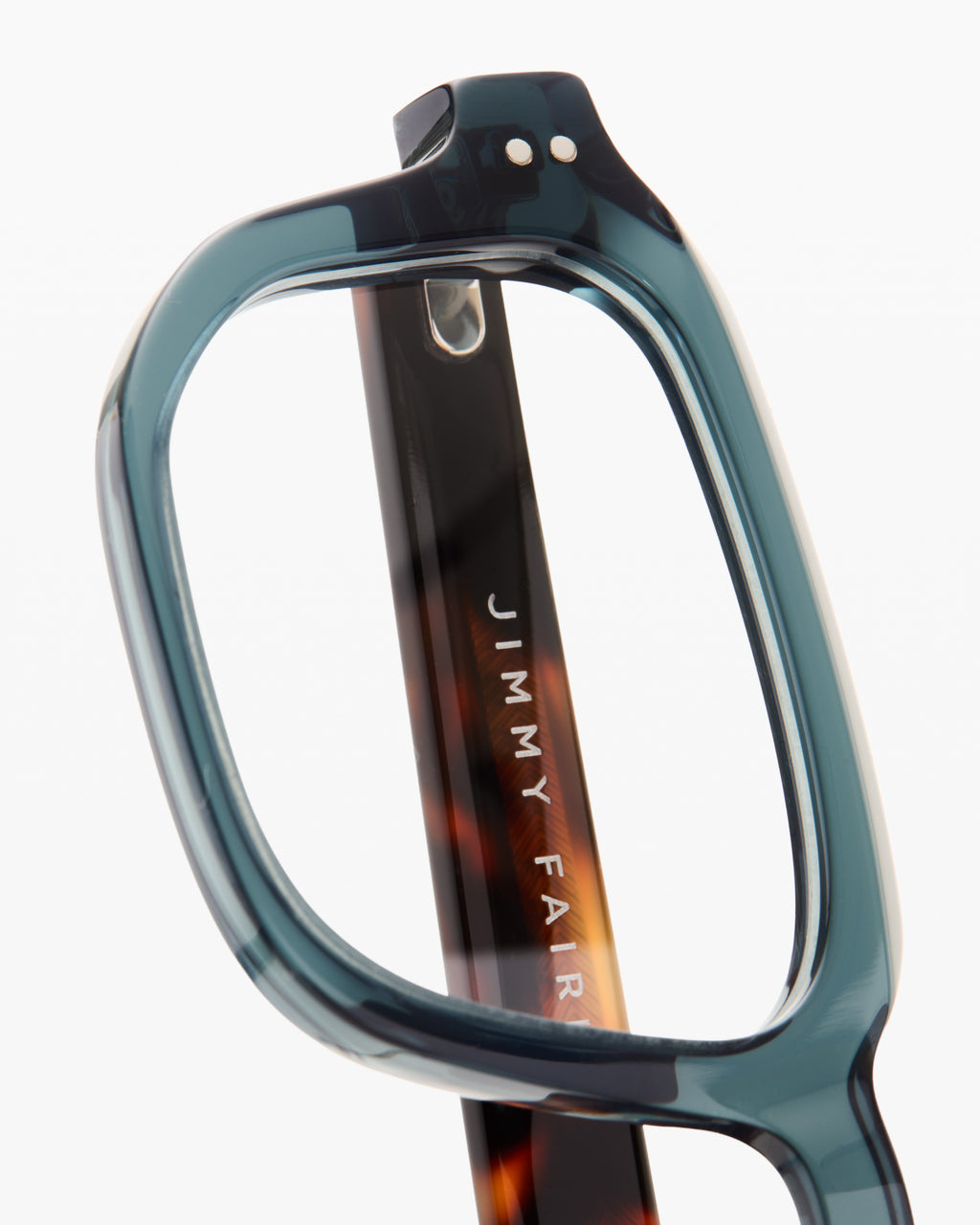 The Eren Rechteckig Herrenbrillen in Blau