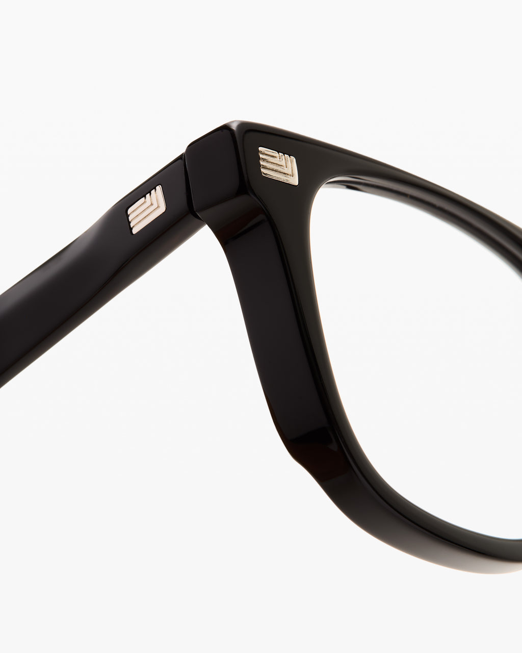 The Cassio Rechteckig Herrenbrillen in Schwarz