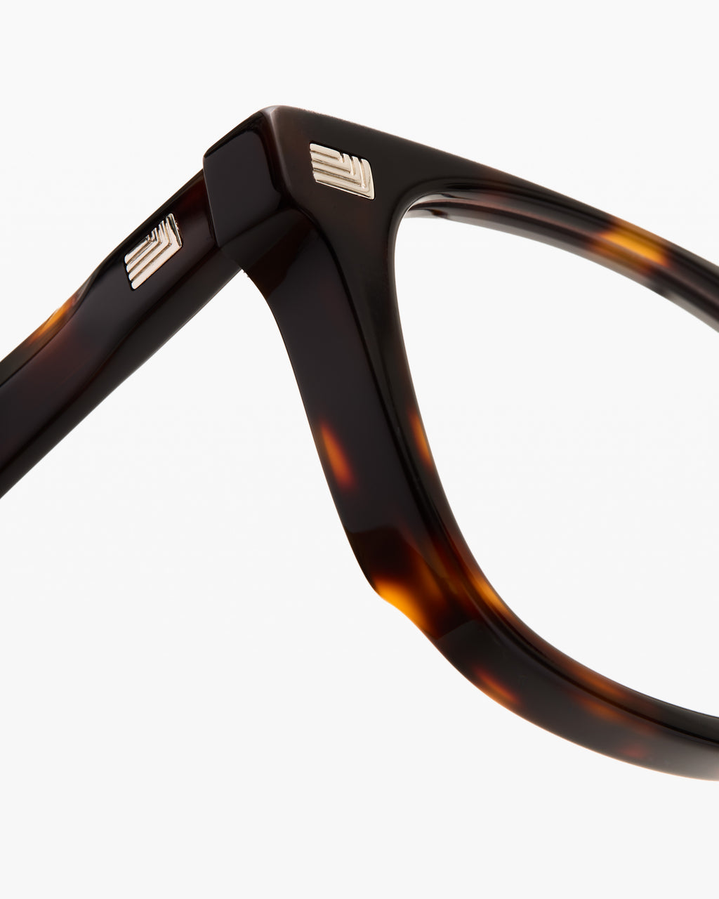 The Cassio Rechteckig Herrenbrillen in Dark Tortoise