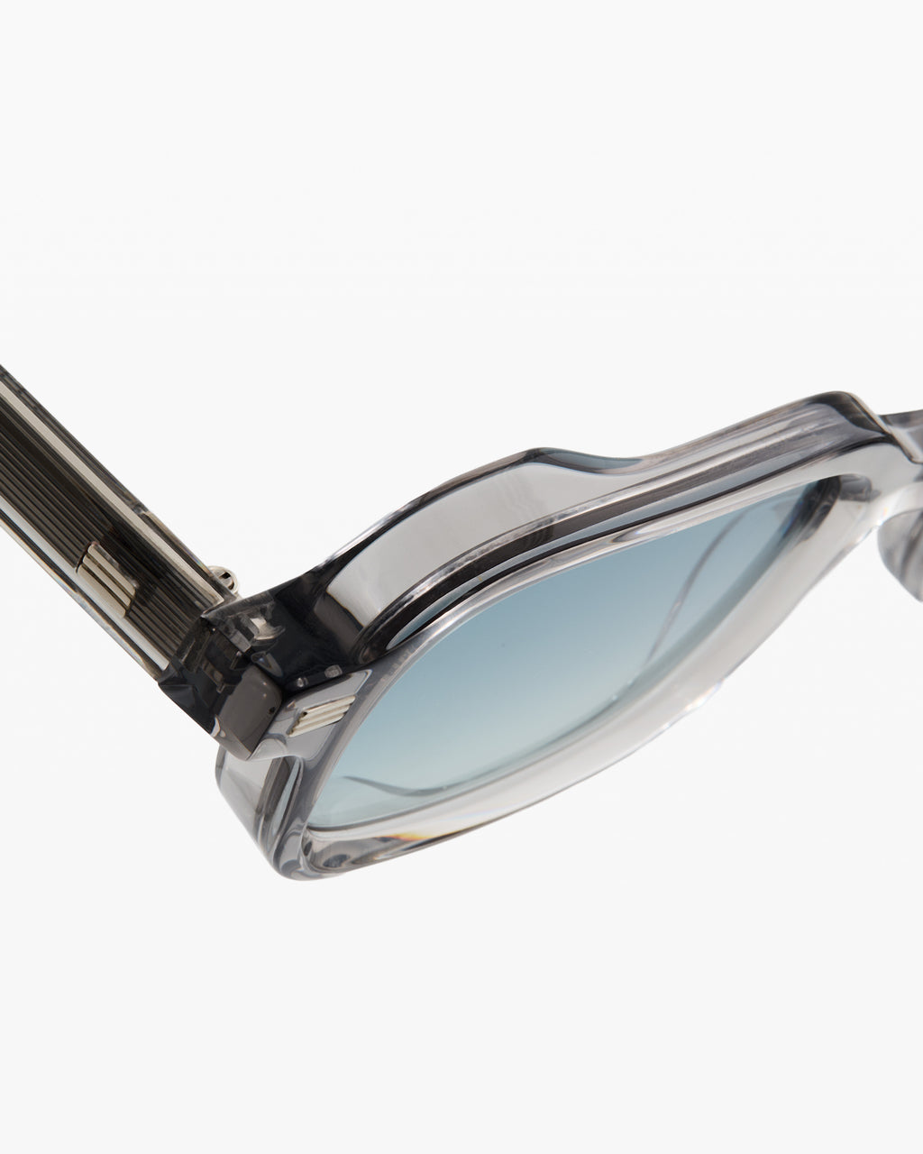 The Brooke Rechteckig Herren-Sonnenbrillen in Grau