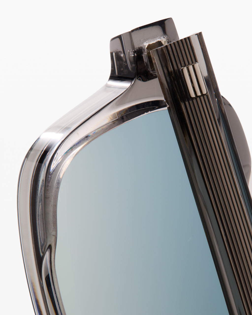 The Brooke Rechteckig Herren-Sonnenbrillen in Grau