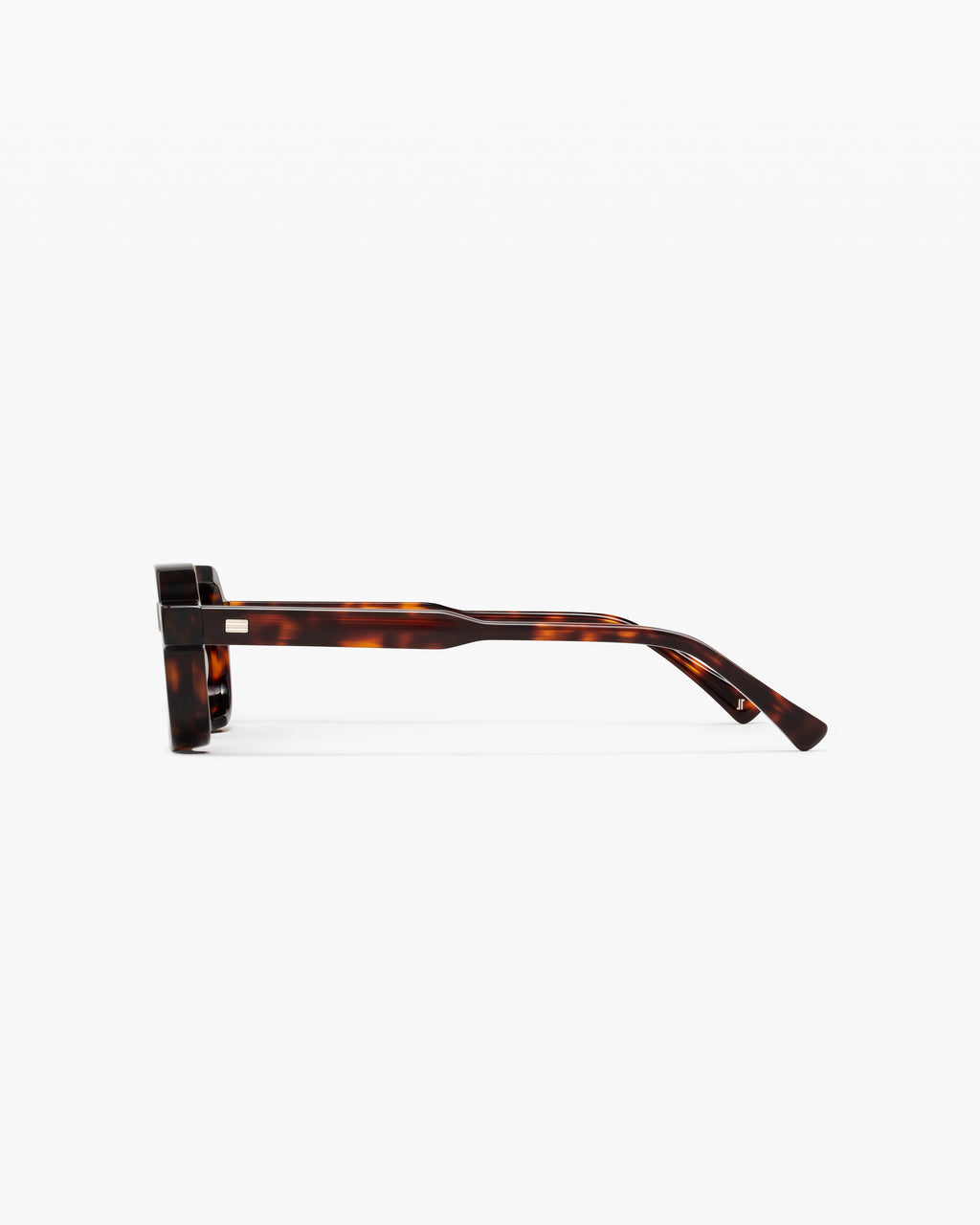La Brooke Rectangulaire Lunettes de Soleil pour homme in Ecaille foncée