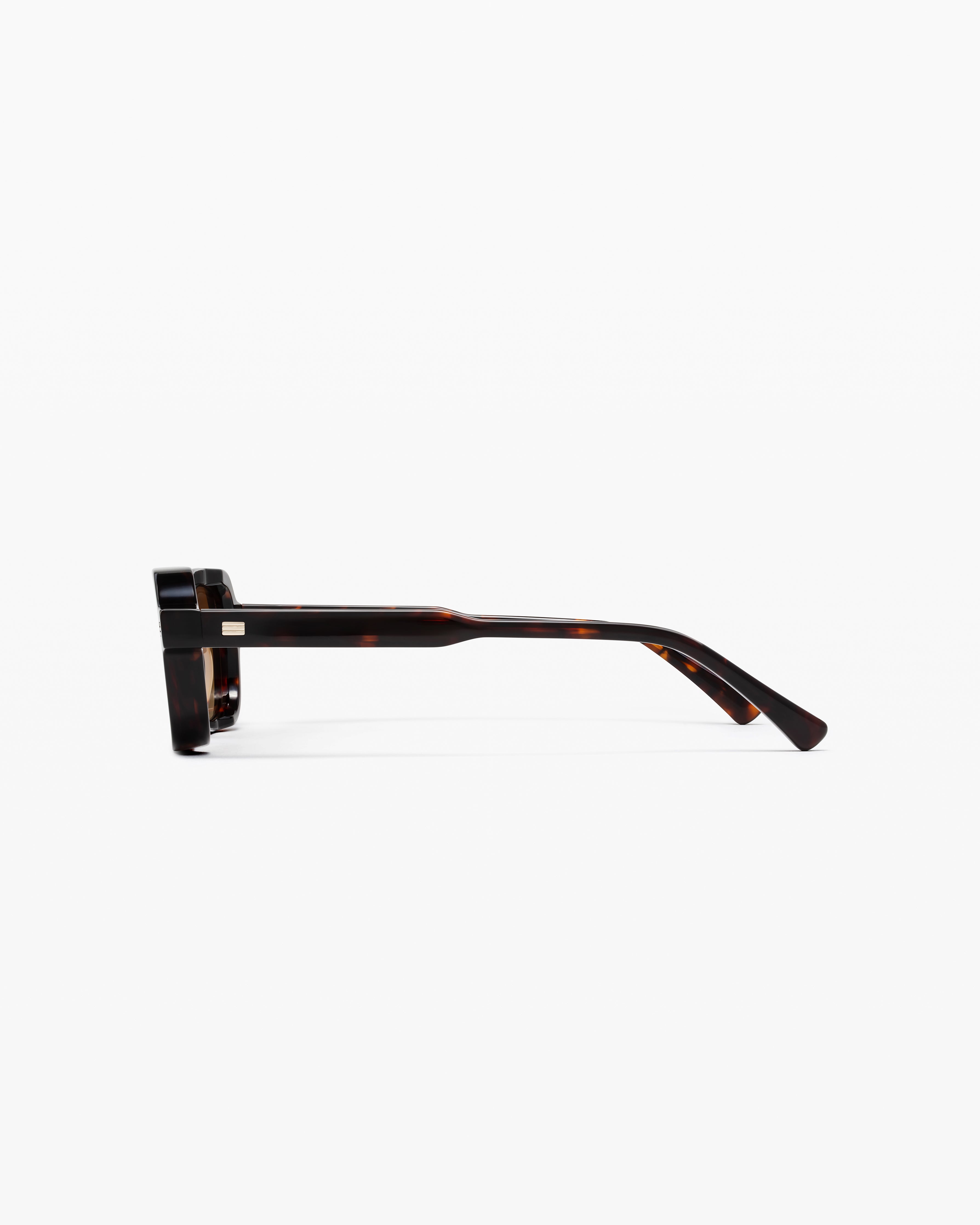 The Brooke Rectangular Men's Sunglasses in Dark Tortoise