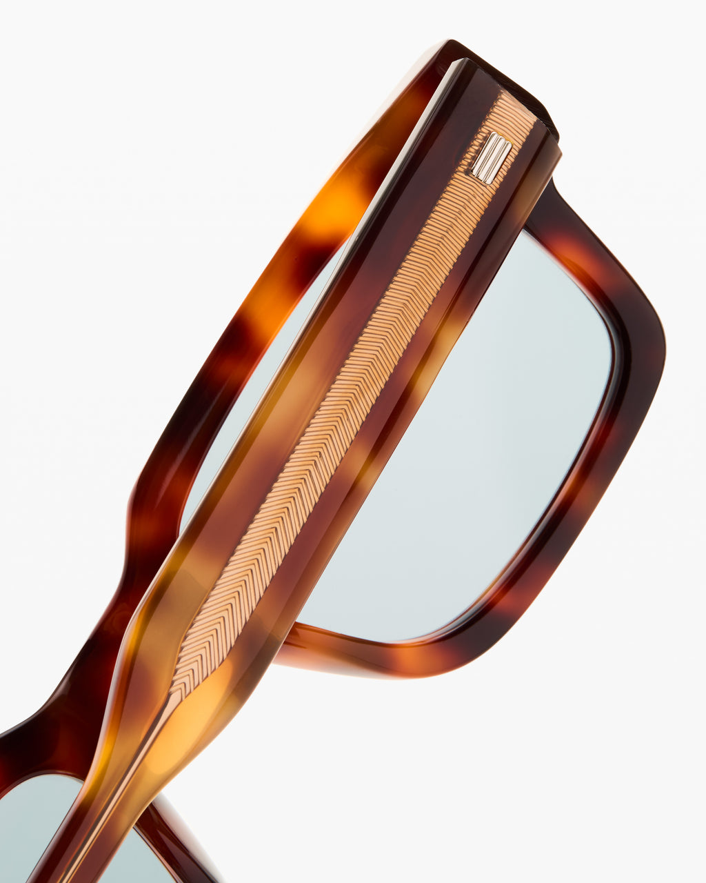 The Jude Rechteckig Herren-Sonnenbrillen in Helle Schuppe