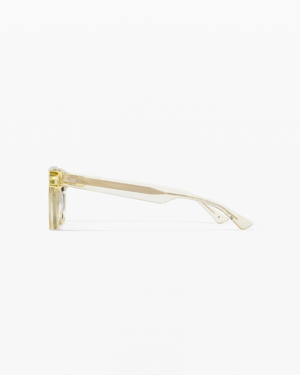 The Andro Square Men's Sunglasses in Crystal yellow