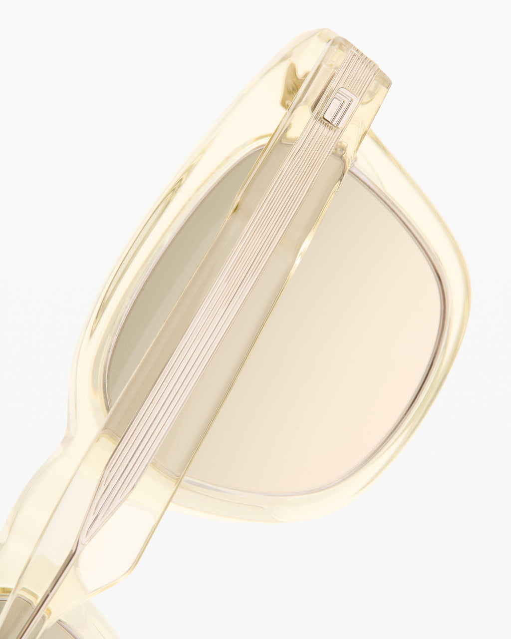 The Andro Square Men's Sunglasses in Crystal yellow