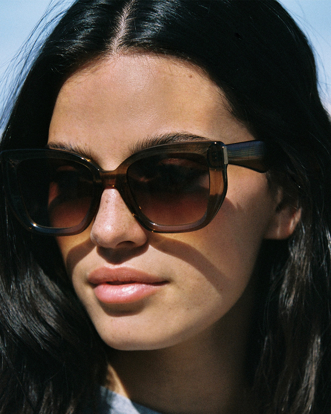 The Maïna Butterfly Women's Sunglasses in Brown