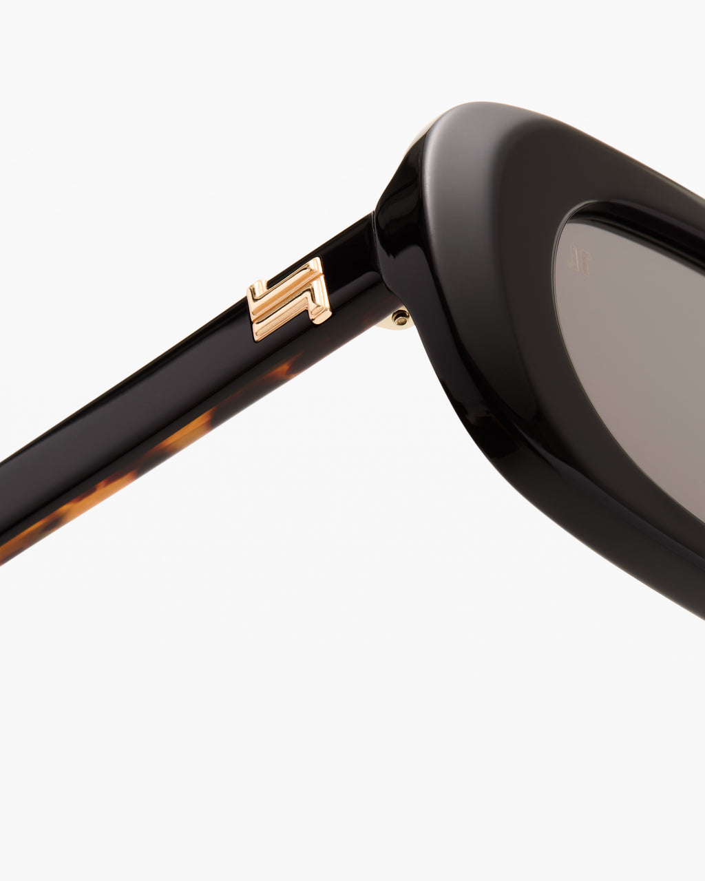 The Yana Rechteckig Damen-Sonnenbrillen in Schwarz