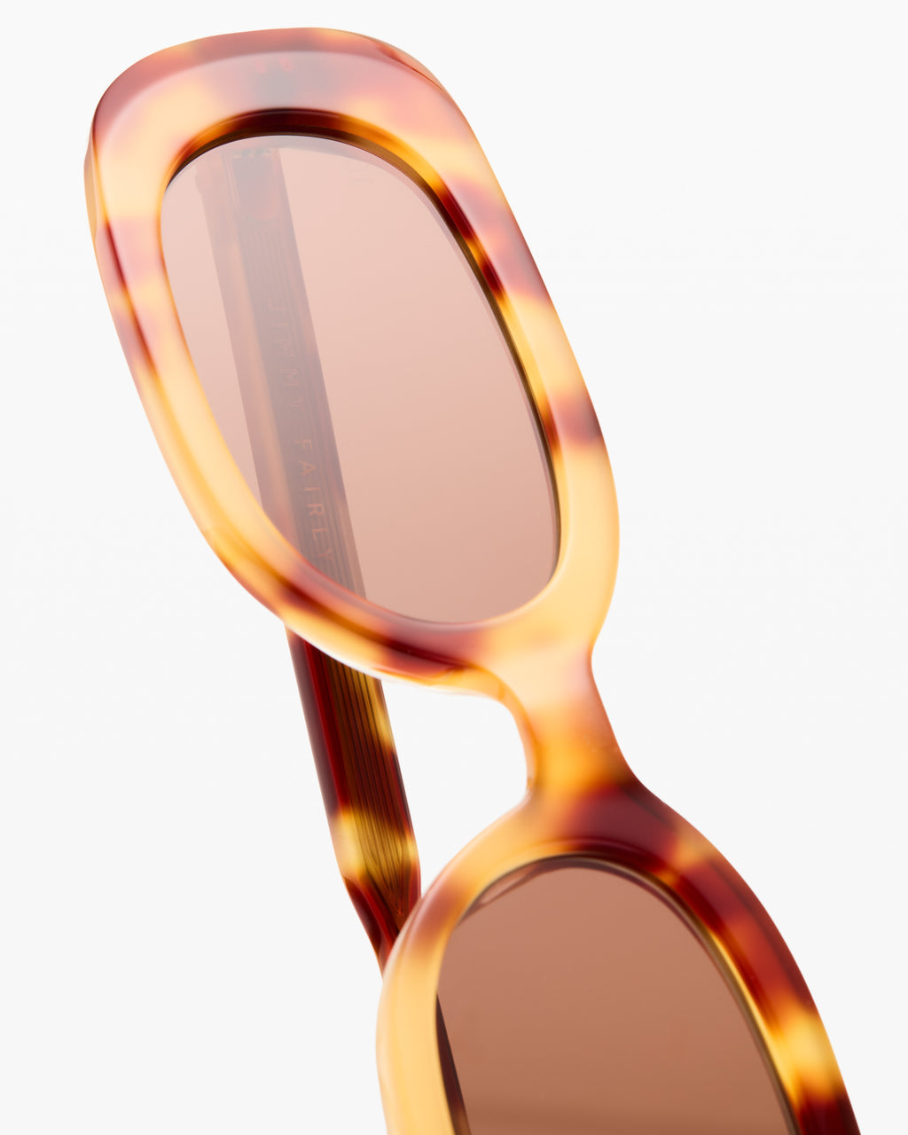 The Yana Rechteckig Damen-Sonnenbrillen in Karamellschuppe