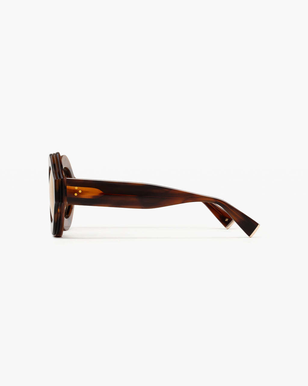 The Mia Round Women's Sunglasses in Brown