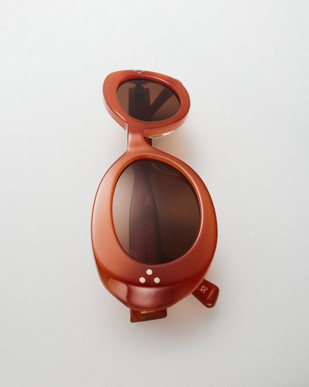 The Berry Oval Women's Sunglasses in Orange