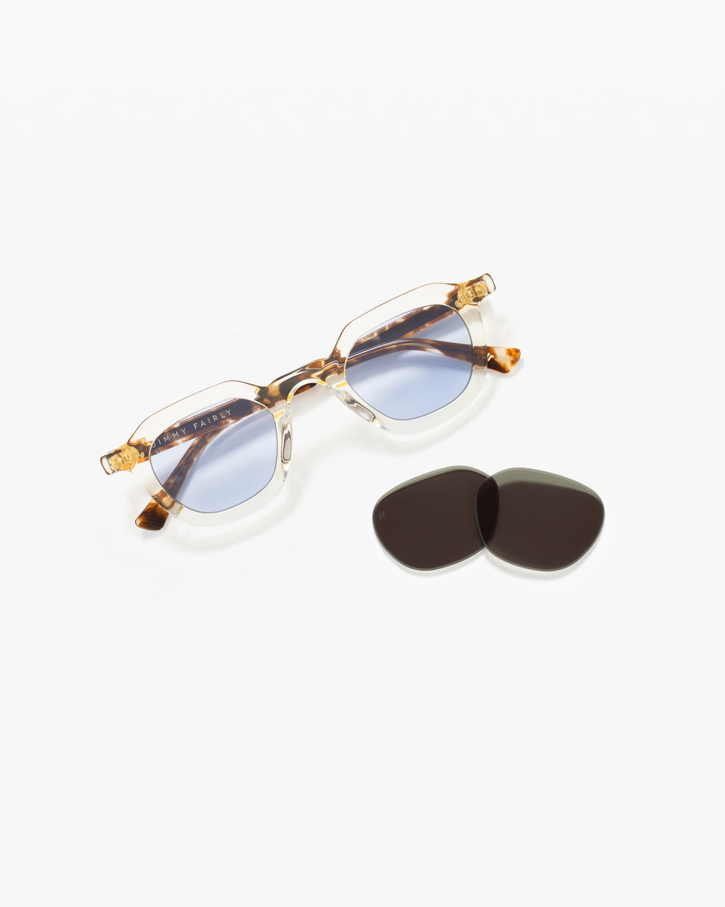 Il Fab JF Colors Tondi Occhiali Da Sole Da Uomo in Giallo