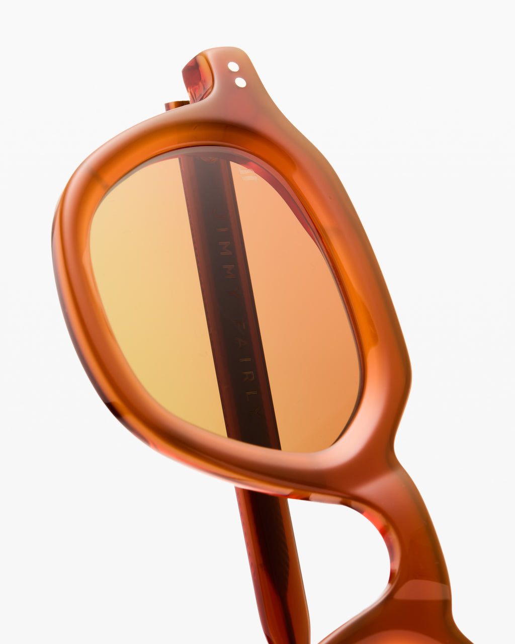 The Fab JF Colors Rund Herren-Sonnenbrillen in Orange