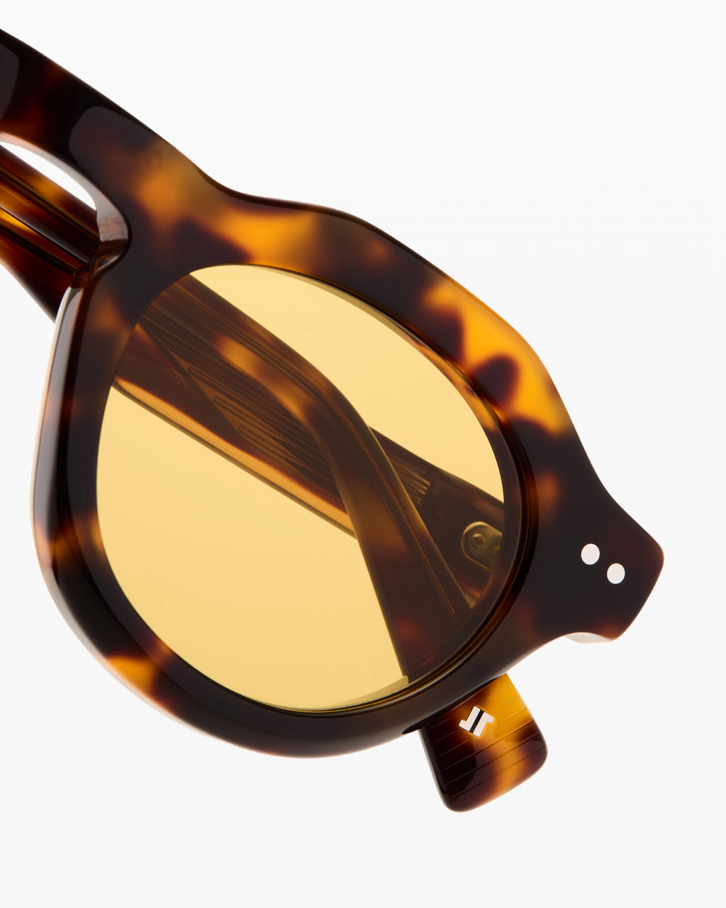 The Dewi JF Colors Rund Herren-Sonnenbrillen in Dark Tortoise