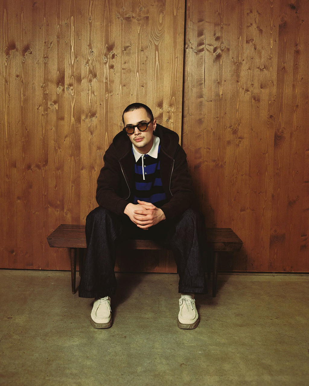 The Dewi JF Colors Rund Herren-Sonnenbrillen in Dark Tortoise