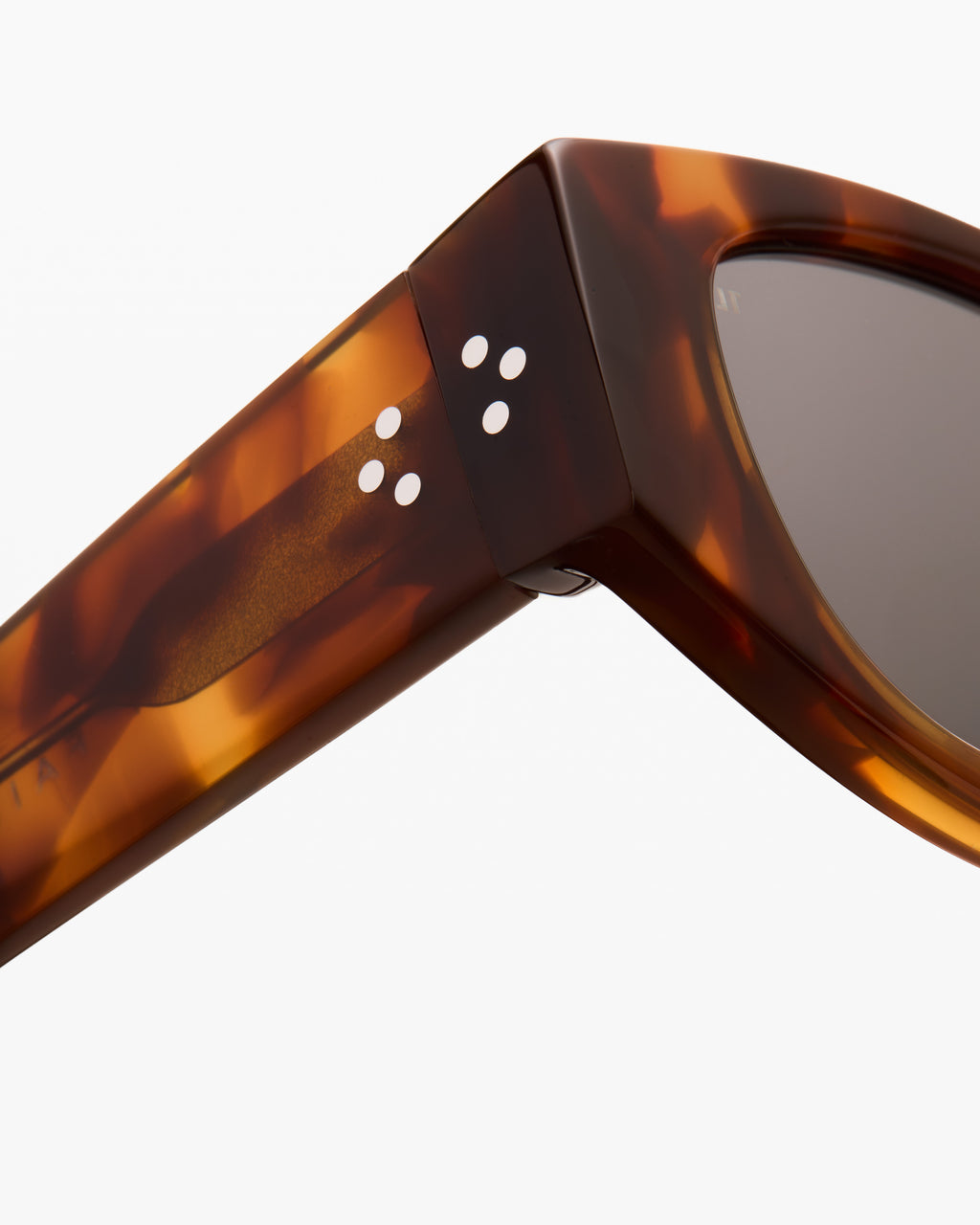 The Riva Rectangular Women's Sunglasses in Light Tortoise