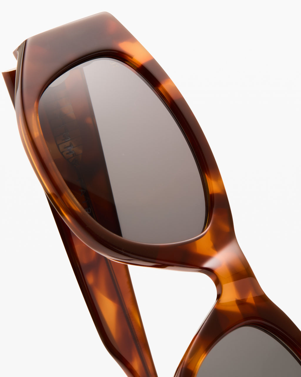 The Riva Rectangular Women's Sunglasses in Light Tortoise