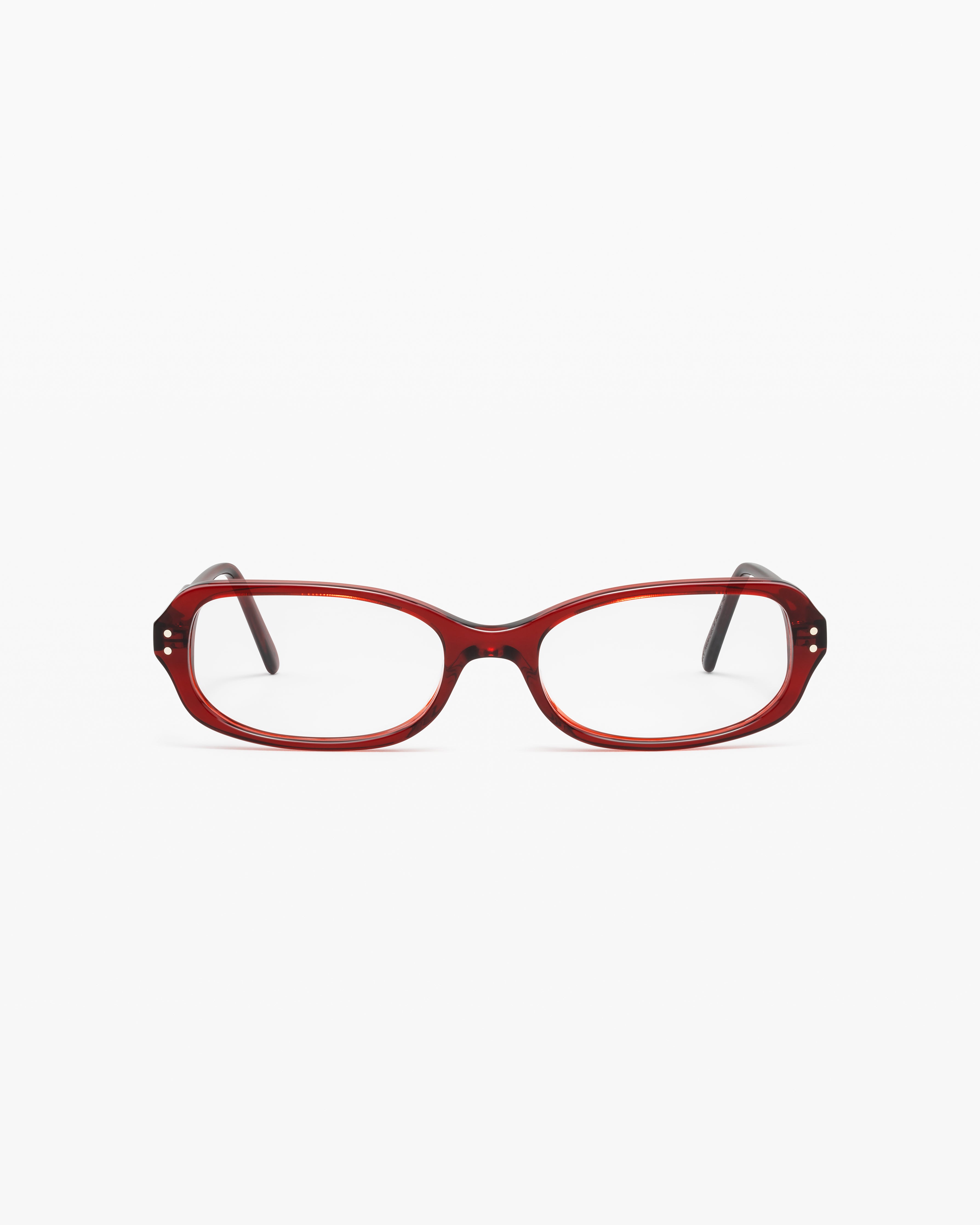 La Appoline Rectangular Gafas para Mujer in Rojo