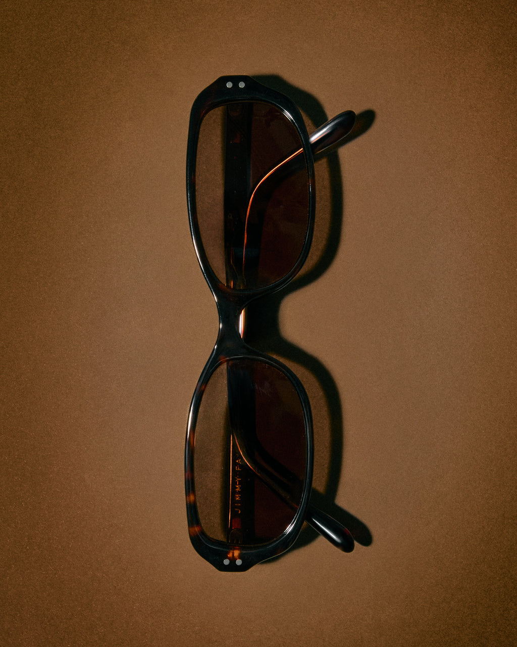 The Appoline Rechteckig Damen-Sonnenbrillen in Dark Tortoise