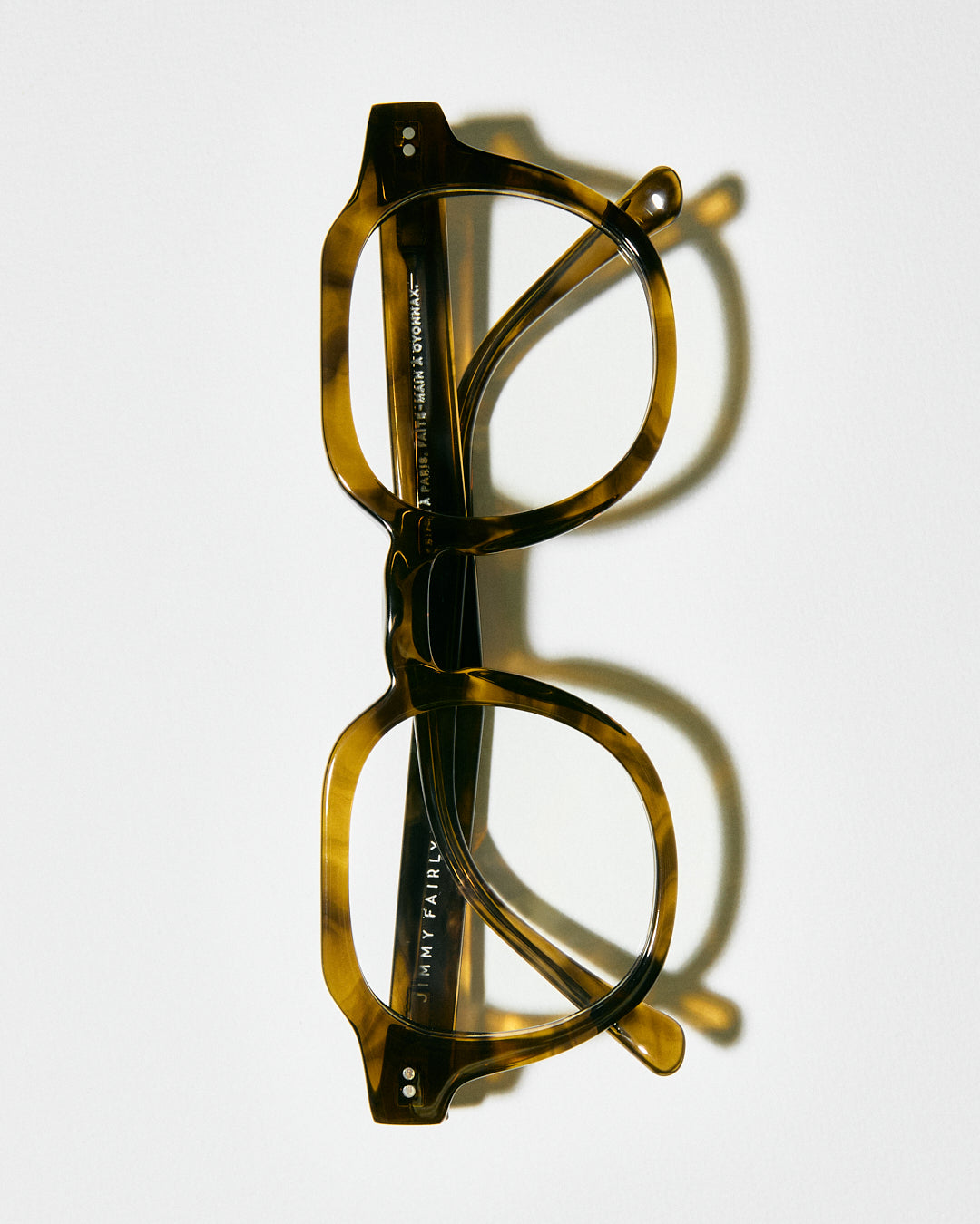 The Basile Medium Men's Eyeglasses in Ecaille | Jimmy Fairly US
