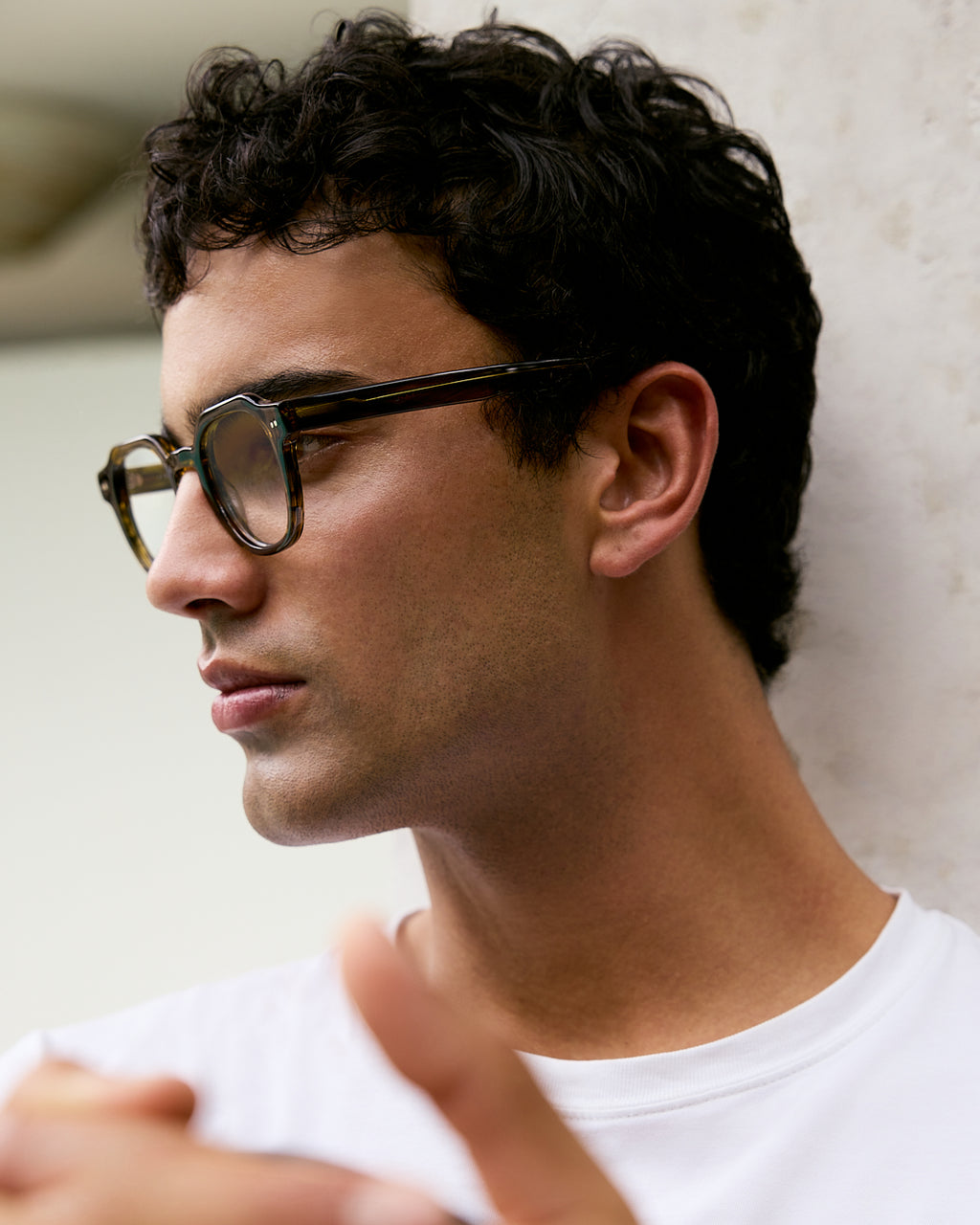 La Basile Carré Lunettes de Vue pour homme in Écaille