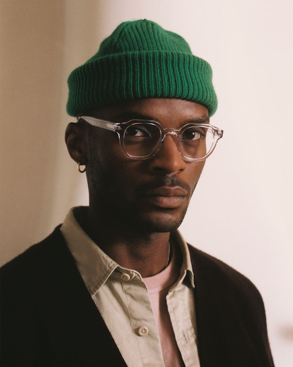 Model wearing the Basile - Jimmy Fairly Men campaign Spring 2025
