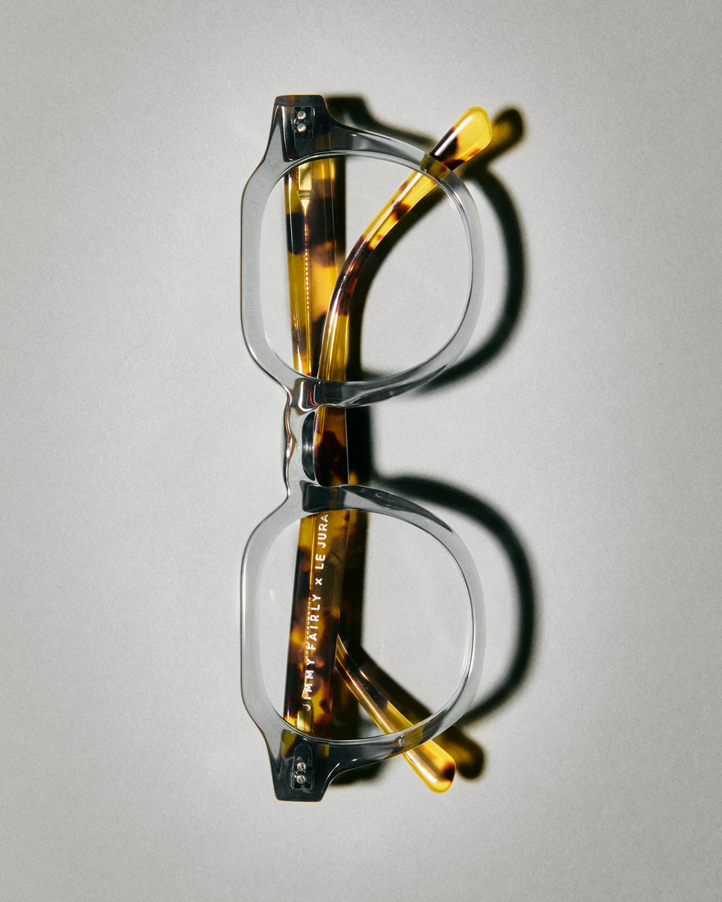 The Basile Rund Herrenbrillen in Blau