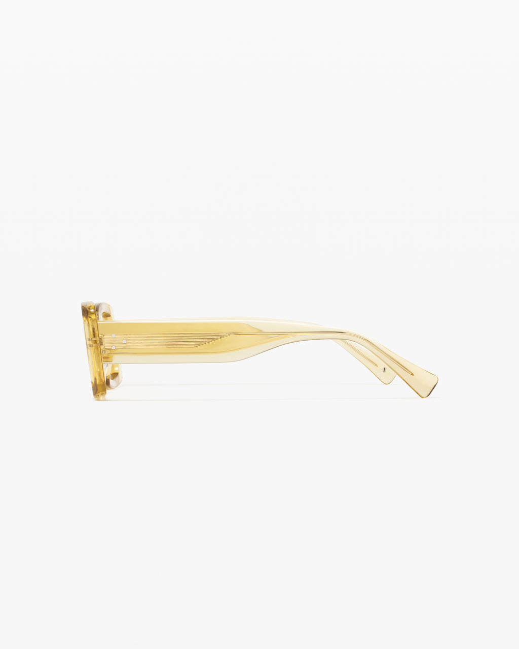 La Elva Rectangulaire Lunettes de Soleil pour femme in Jaune
