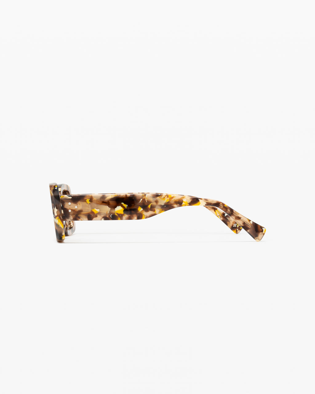 La Elva Rectangulaire Lunettes de Soleil pour femme in Ecaille claire