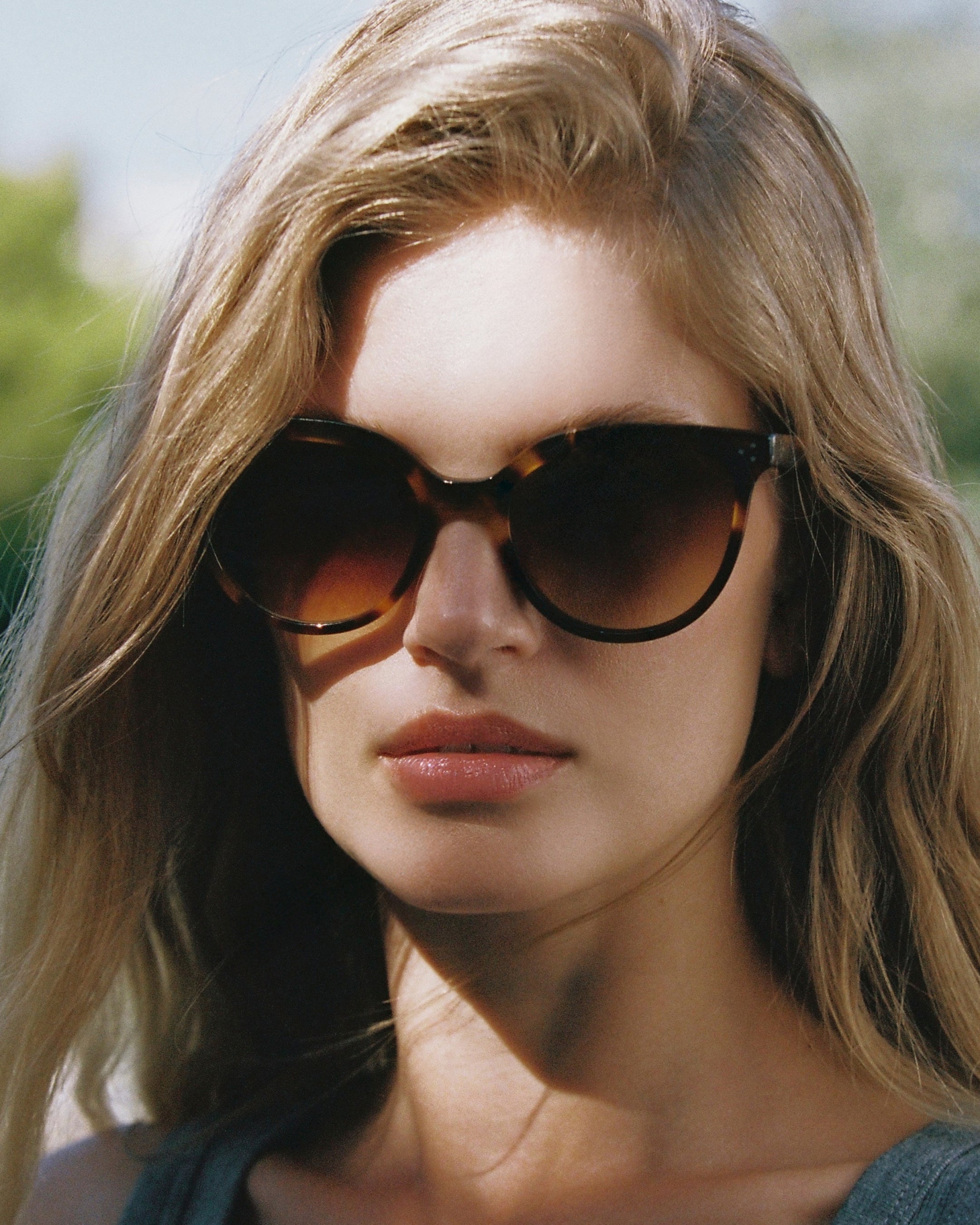 The Yselis Butterfly Women's Sunglasses in Dark Tortoise