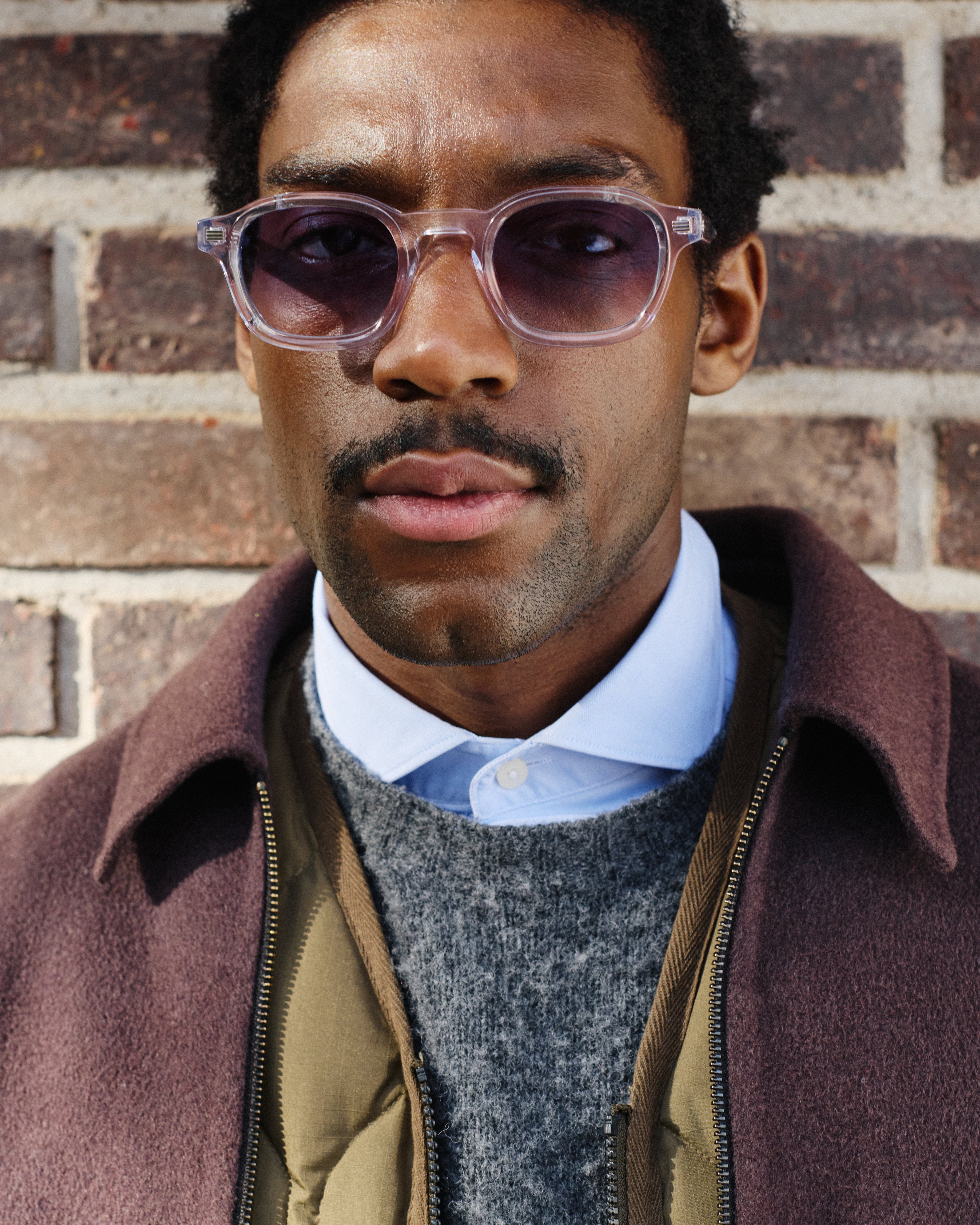 The Yoko JF Colors Medium Men's Sunglasses in Transparent | Jimmy