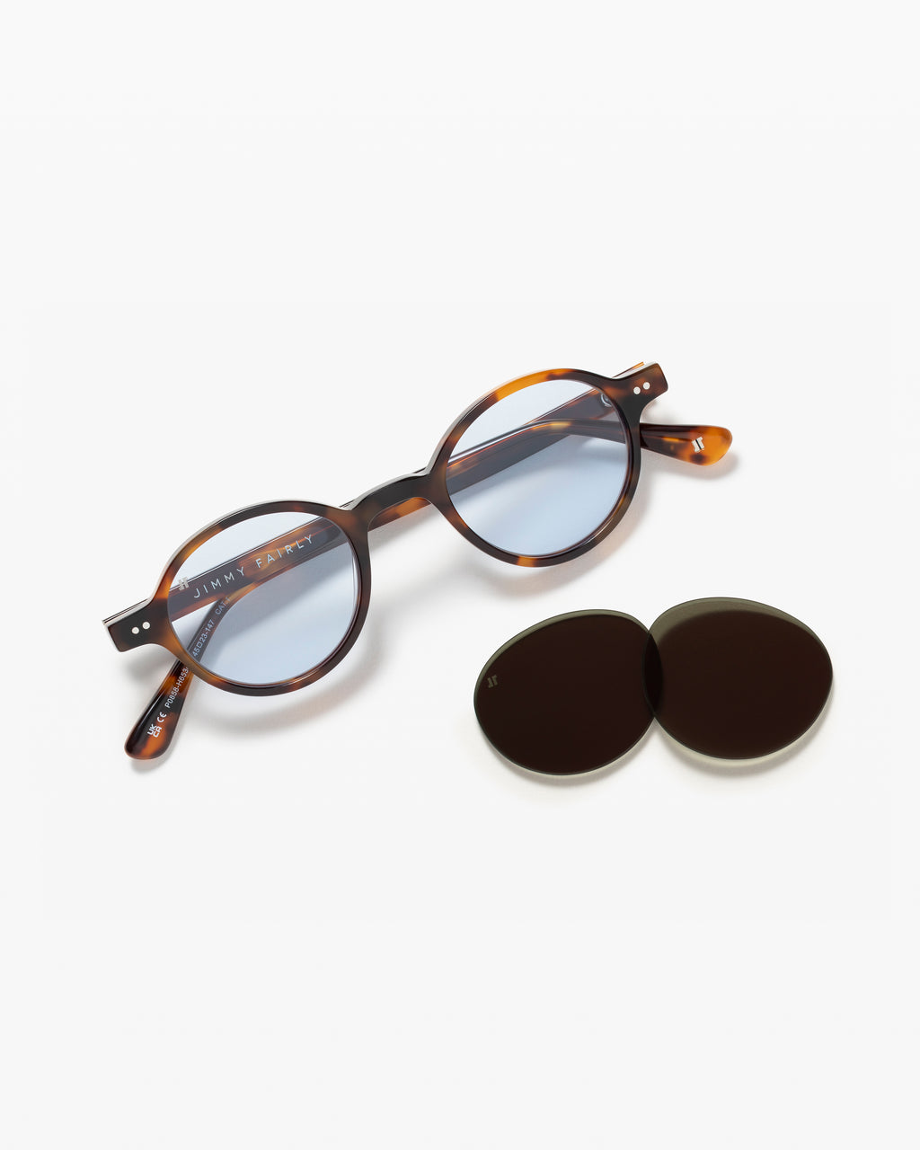 The Rio JF Colors Rund Herren-Sonnenbrillen in Dark Tortoise
