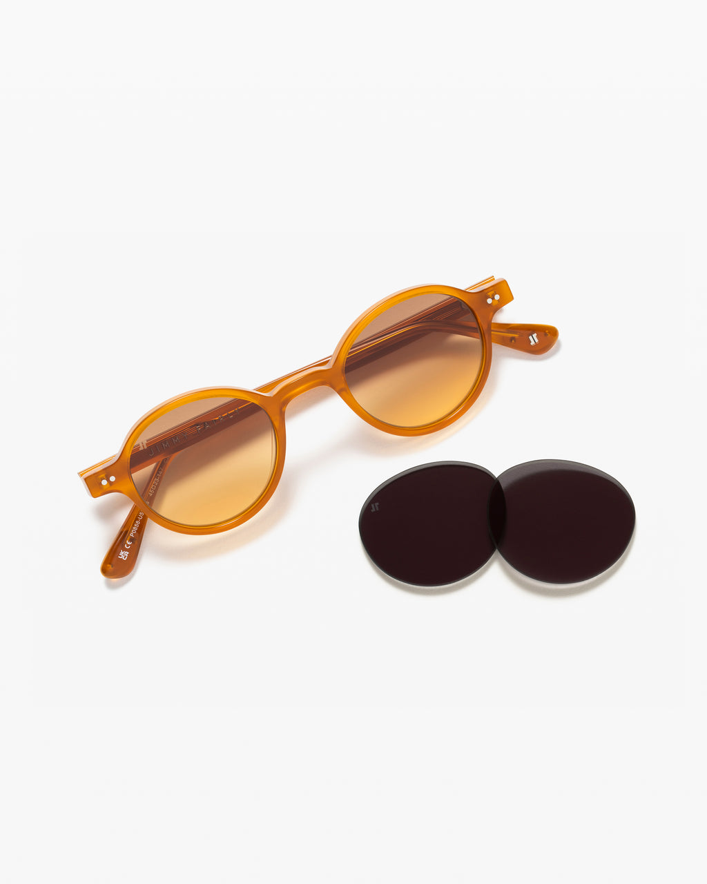 The Rio JF Colors Rund Herren-Sonnenbrillen in Orange