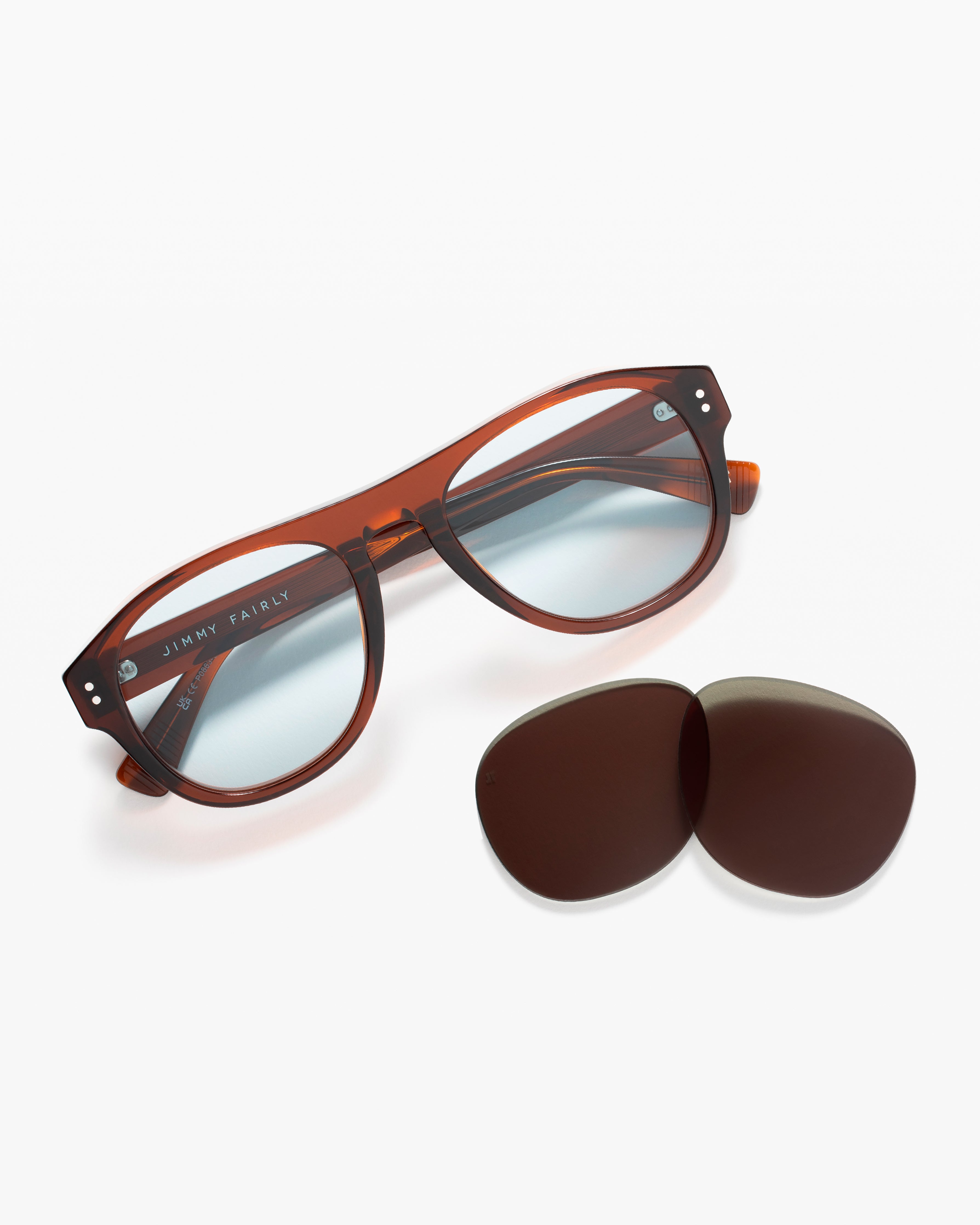 The Lior Jf Colors Medium Men's Sunglasses in Brown | Jimmy Fairly US