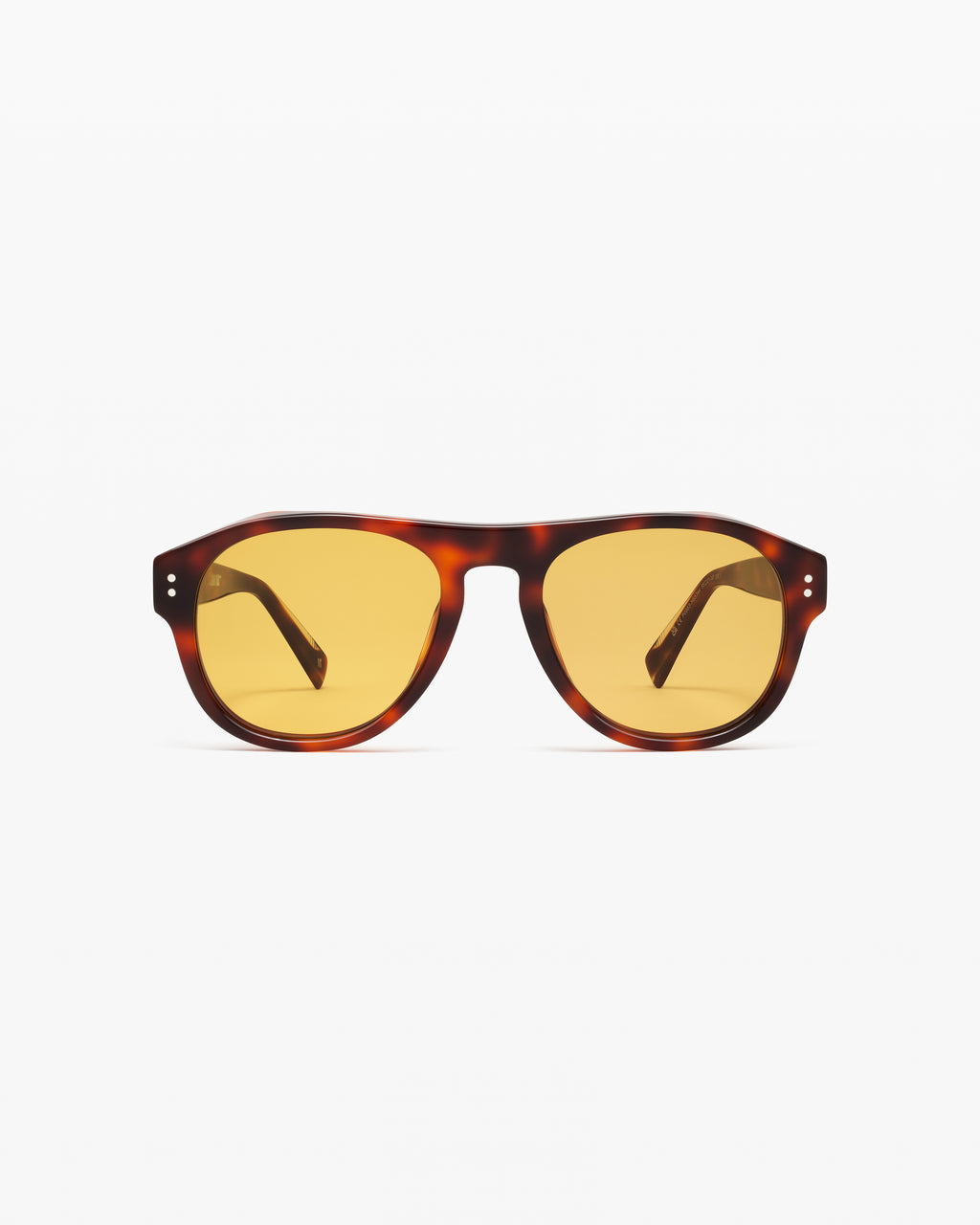 The Lior JF Colors Aviator Herren-Sonnenbrillen in Dark Tortoise