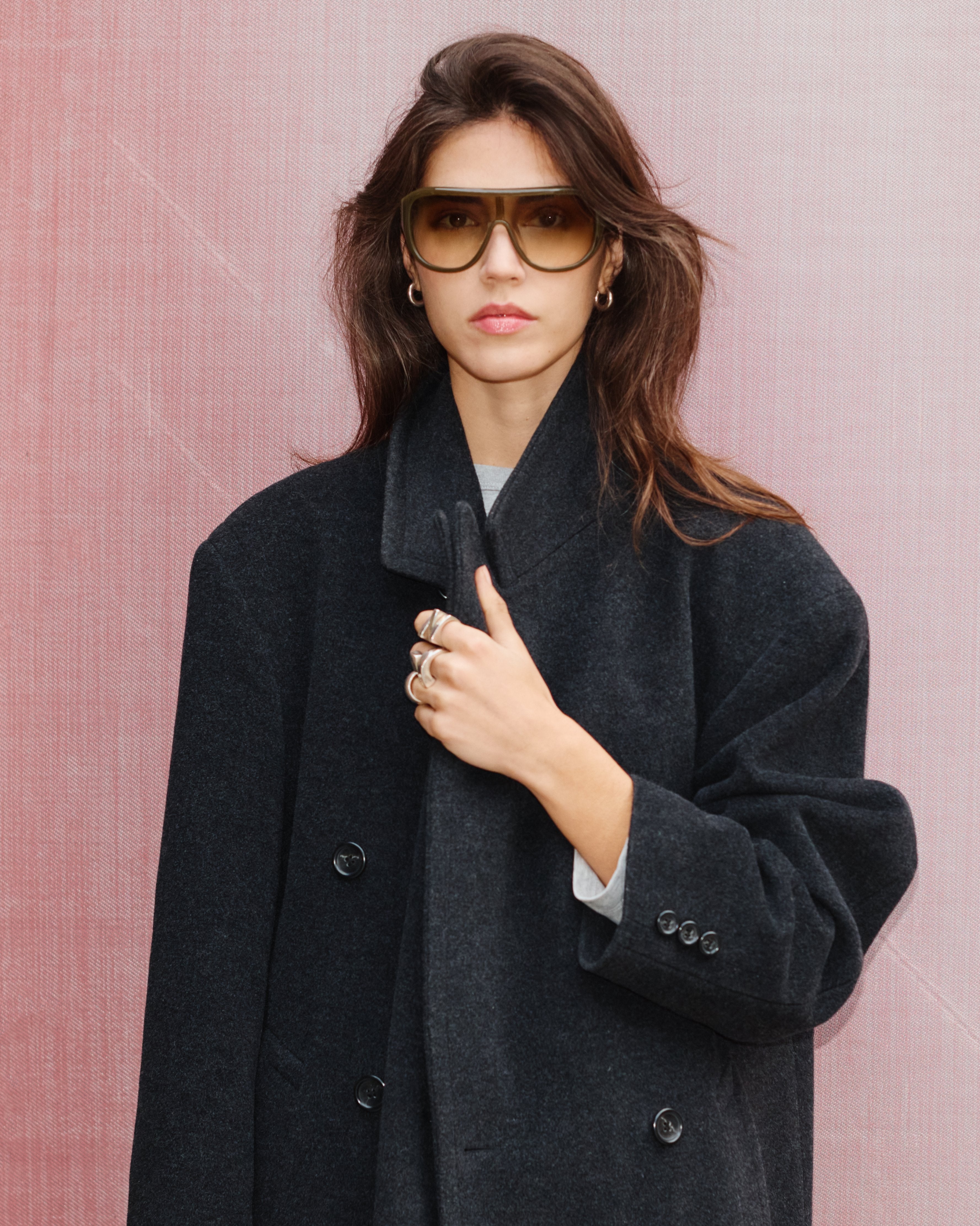 The Luz Aviator Women's Sunglasses in Green