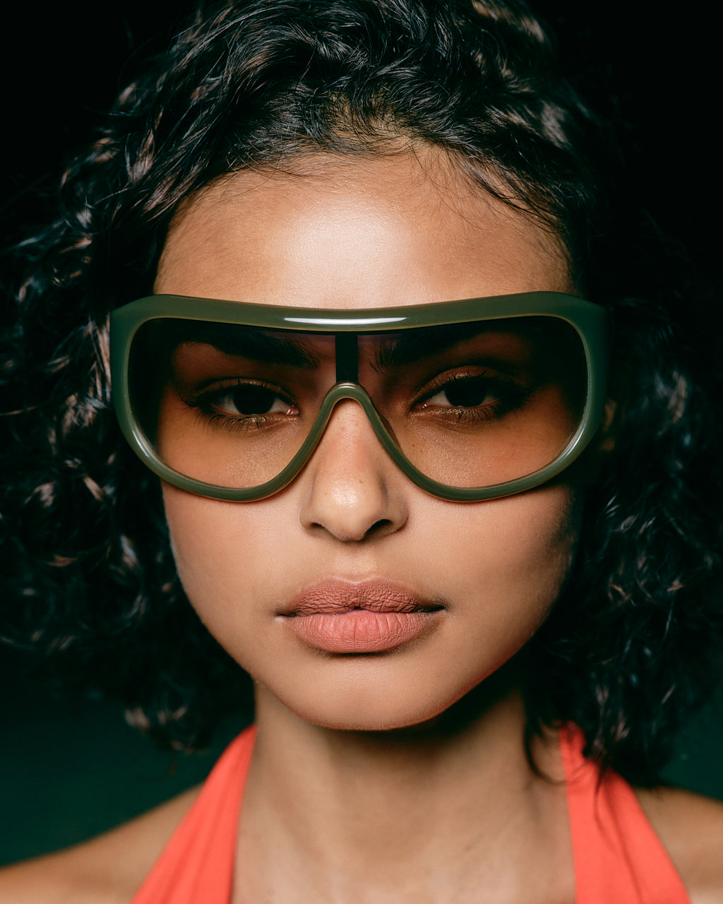 La Luz Aviateur Lunettes de Soleil pour femme in Vert
