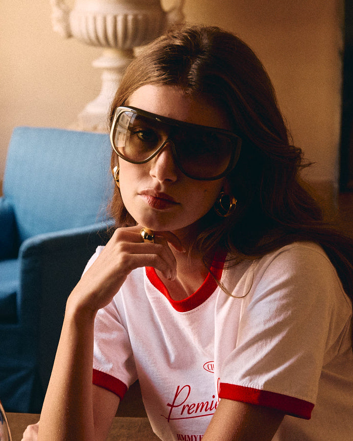 The Luz Medium Women's Sunglasses in Green | Jimmy Fairly US