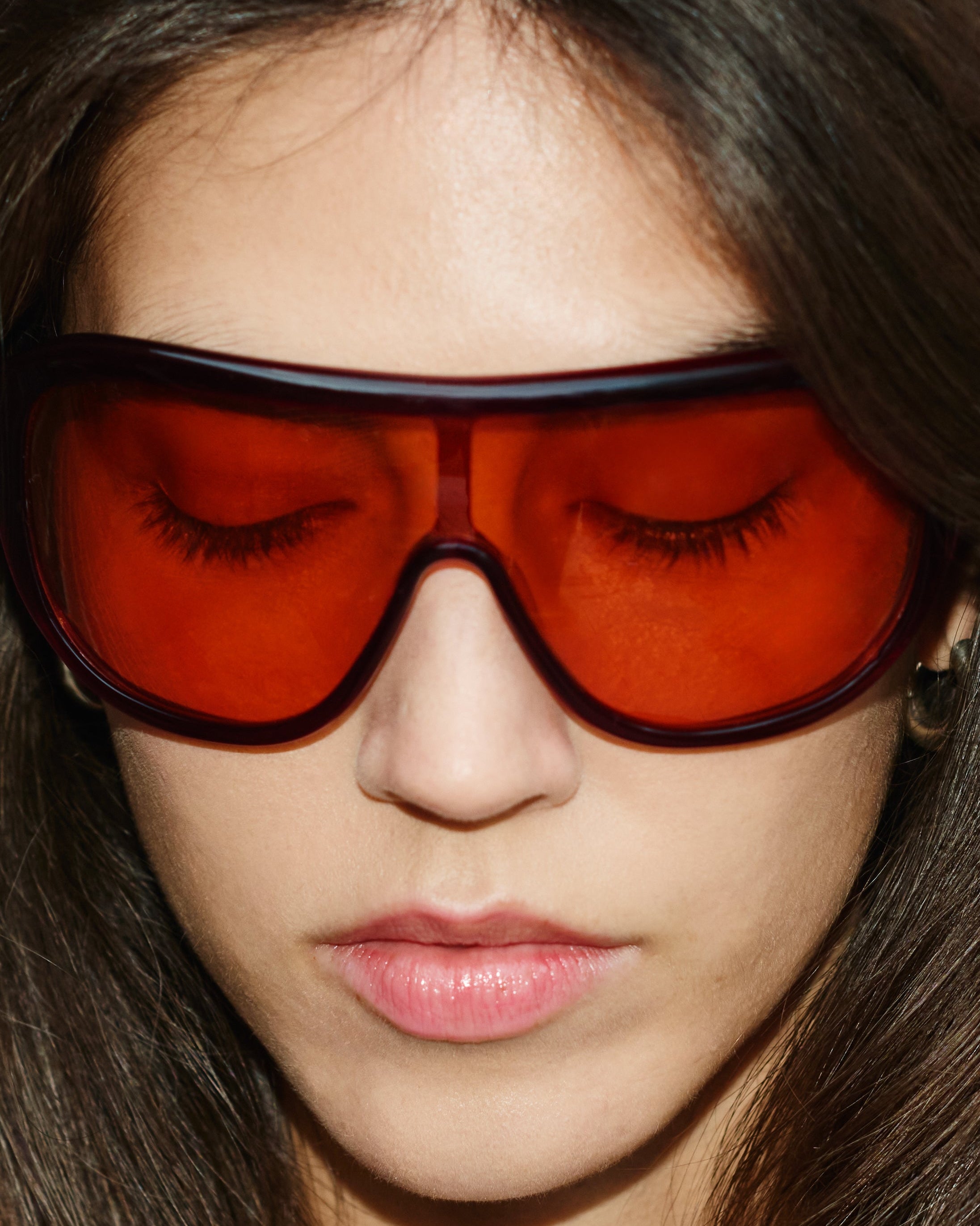 The Luz Aviator Women's Sunglasses in Burgundy