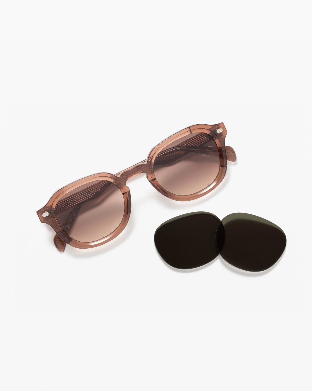 La Lani JF Colors Redonda Gafas de Sol para Hombre in Marrón