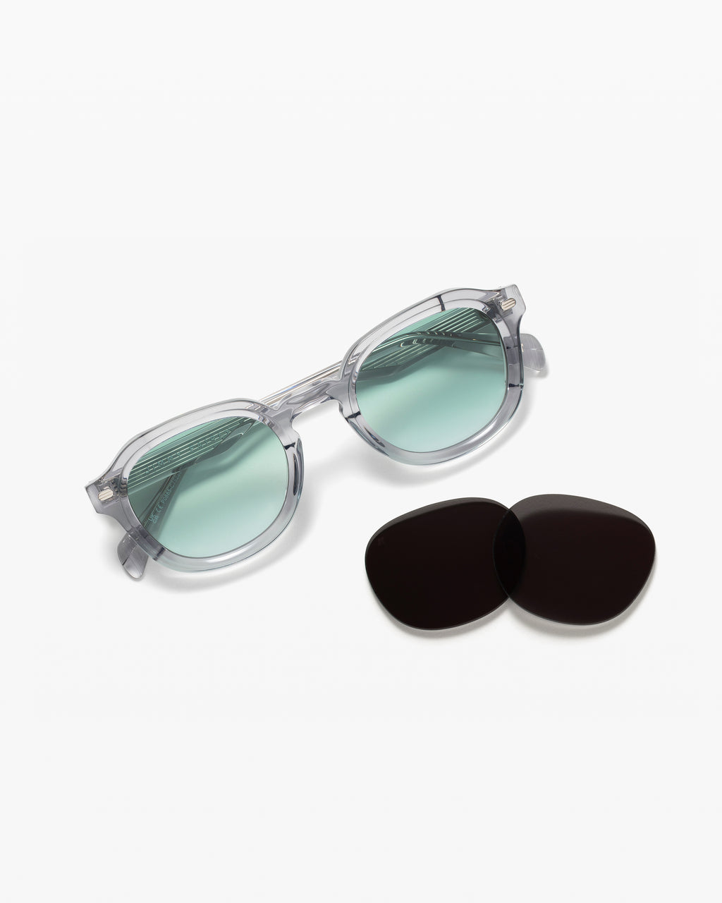 The Lani JF Colors Round Men's Sunglasses in Gray
