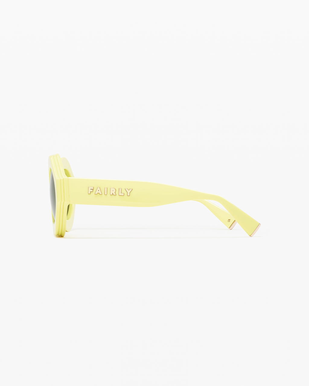 The Mia Round Women's Sunglasses in Yellow