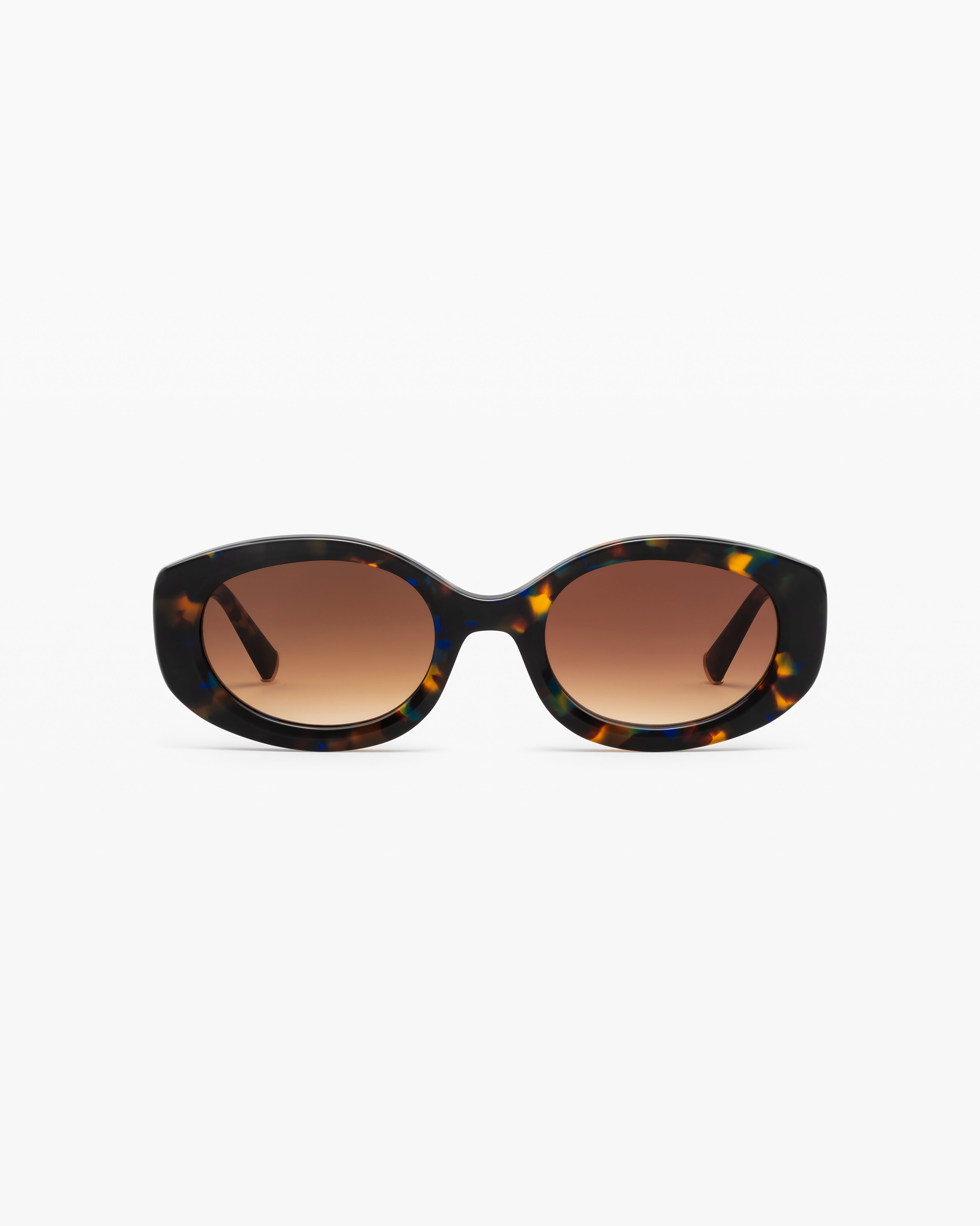 La Sienna Ovale Lunettes de Soleil pour femme in Ecaille